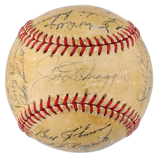 1949 New York Yankees World Series Champs Team Signed Baseball JSA COA
