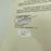 Rare Jack Powell Umpire Single Signed 1939 Game Used Baseball Dec. 1971 JSA COA