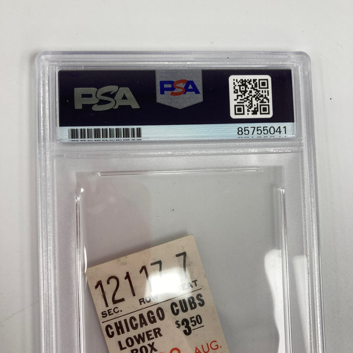 Rare Ron Santo Signed Ron Santo Day August 28, 1971 Ticket PSA DNA COA