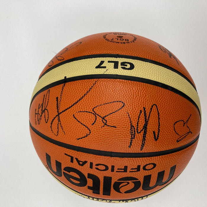 Kobe Bryant 2007 Team USA Signed Basketball 15 Sigs Olympics JSA COA