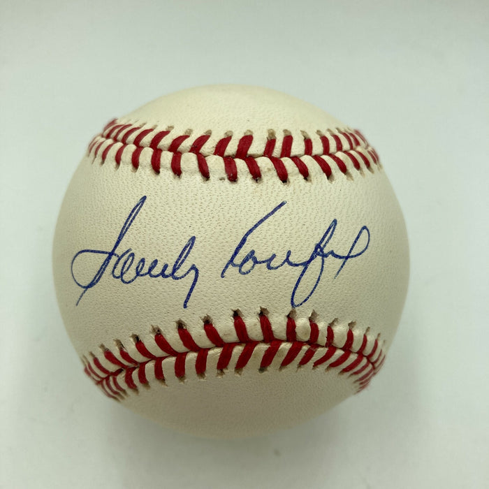 Beautiful Sandy Koufax Signed National League Baseball PSA DNA Graded MINT 9