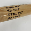 Willie Mccovey Signed Heavily Inscribed STAT Baseball Bat MLB & Fanatics Holo