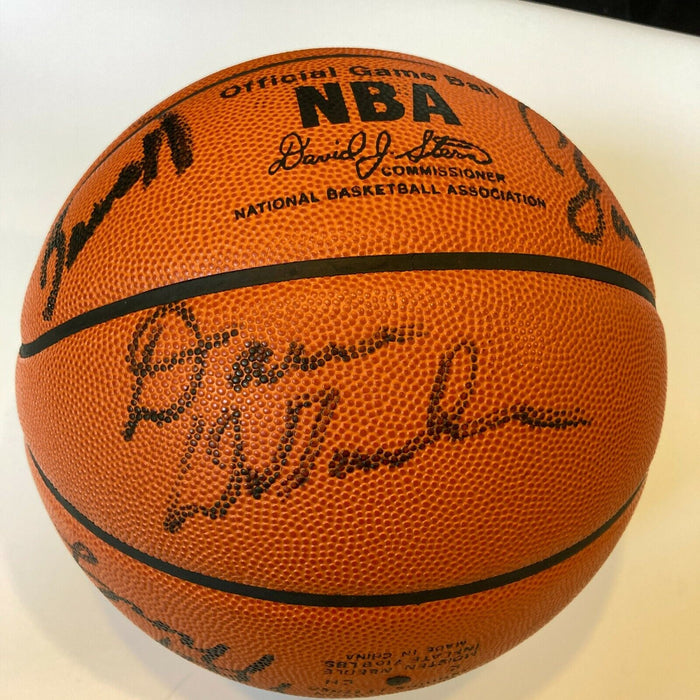 1969 - 1970 New York Knicks NBA Champs Team Signed Basketball Steiner COA