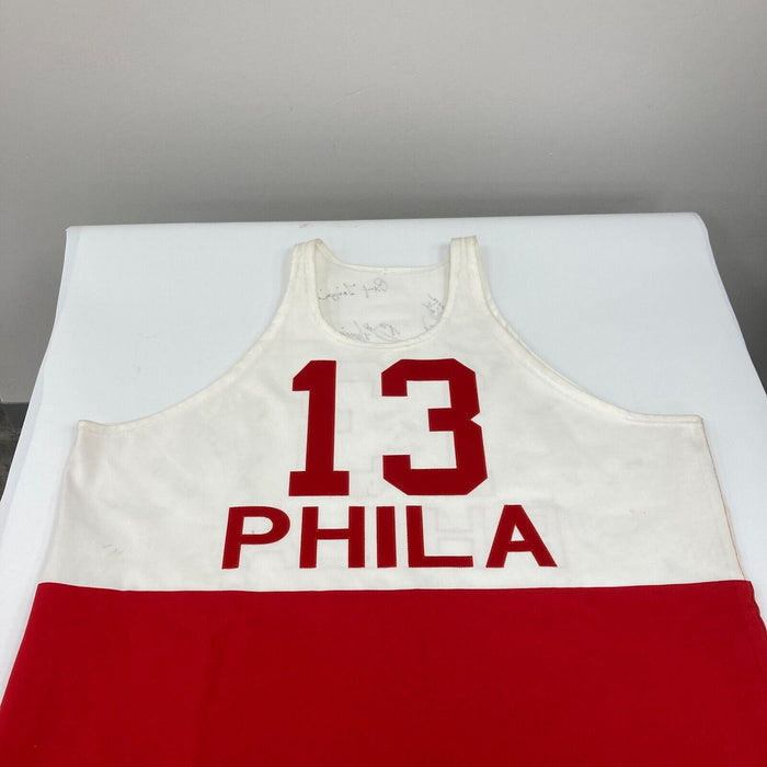 Incredible NBA Hall Of Fame Multi Signed Jersey With 64 Signatures JSA COA