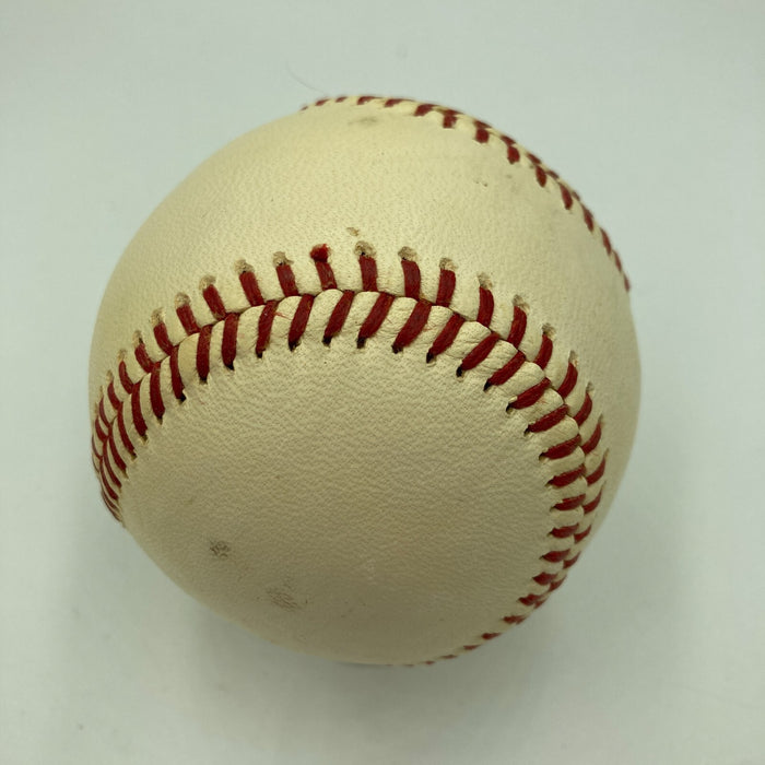 Nap Rucker Single Signed Heavily Inscribed STAT Baseball No Hitter JSA COA