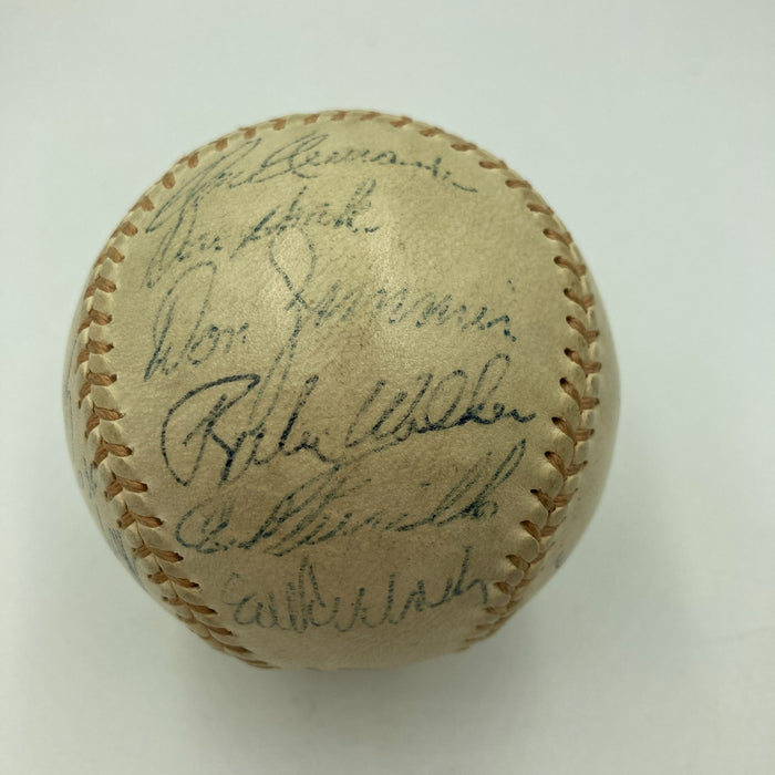 1955 Brooklyn Dodgers W.S. Champs Team Signed Baseball Jackie Robinson PSA & JSA