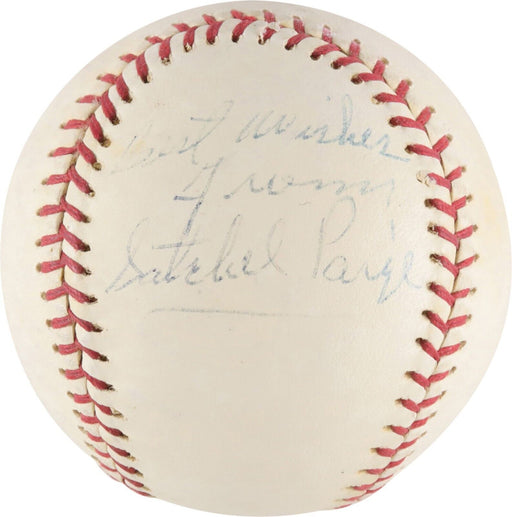 Satchel Paige Single Signed Baseball PSA DNA COA