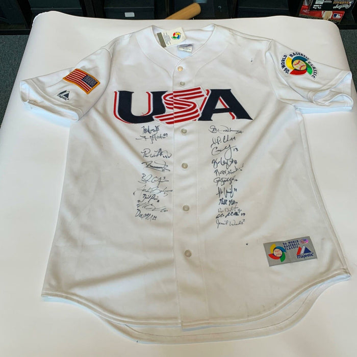 RARE 2006 Team USA  WBC Team Signed Jersey David Price Jake Arrieta 22 Sigs SGC