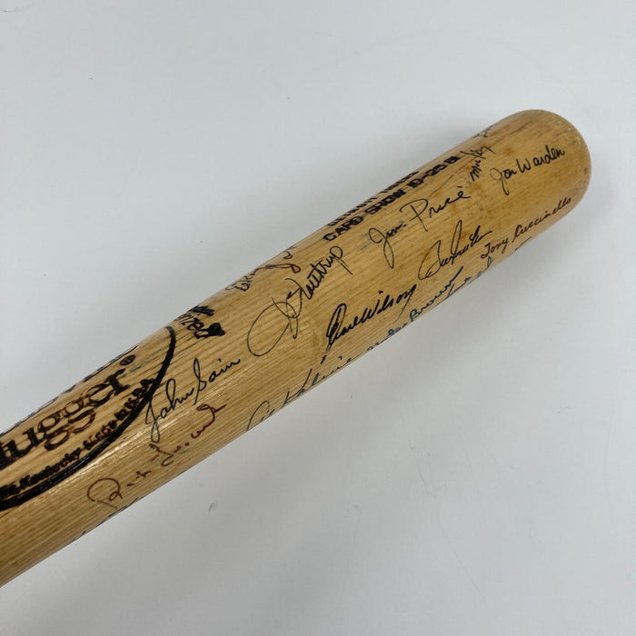 1968 Detroit Tigers World Series Champs Team Signed Bat Norm Cash JSA COA
