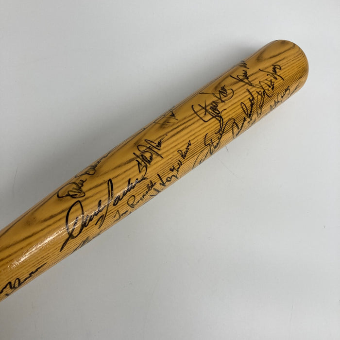 1989 Oakland A’s World Series Champs Team Signed Baseball Bat JSA COA