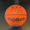 Isiah Thomas Chuck Daly Christian Laettner 1992 Dream Team Signed Basketball JSA