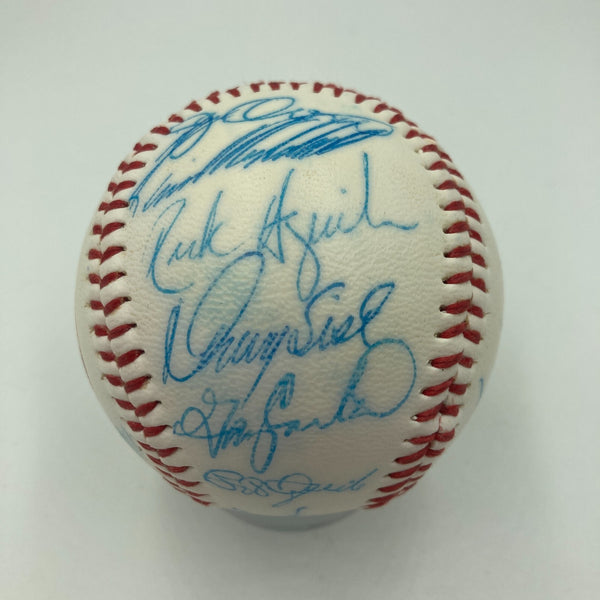 Vintage 1986 New York Mets World Series Champs Team Signed Baseball JSA COA