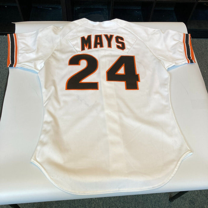 Willie Mays Signed San Francisco Giants 1989 Game Model Jersey PSA DNA COA