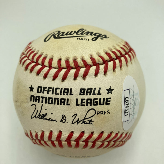 Shag Crawford Umpire Signed National League Baseball JSA COA