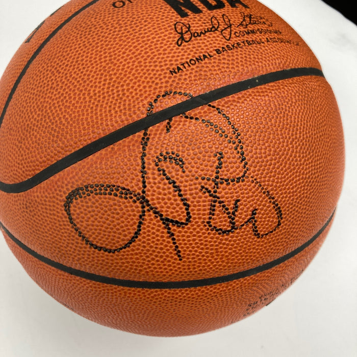 Larry Bird Signed Spalding Official NBA Game Basketball JSA COA