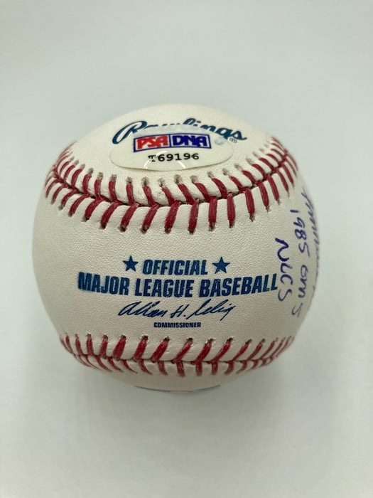 Ozzie Smith "Go Crazy Folks!" & Tom Niedenfuer Signed STAT Baseball JSA