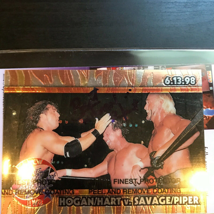 Bret "Hitman" Hart Signed Autographed Wrestling Card JSA COA