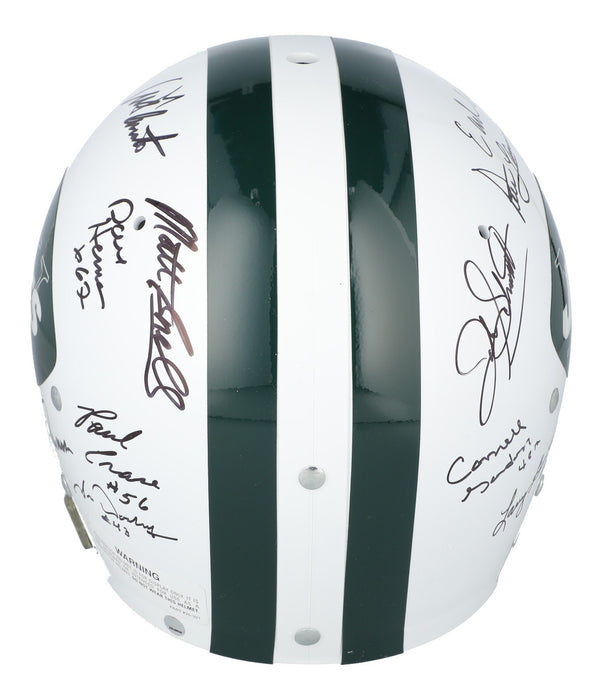 1969 New York Jets Super Bowl Champs Team Signed Authentic Game Helmet Steiner