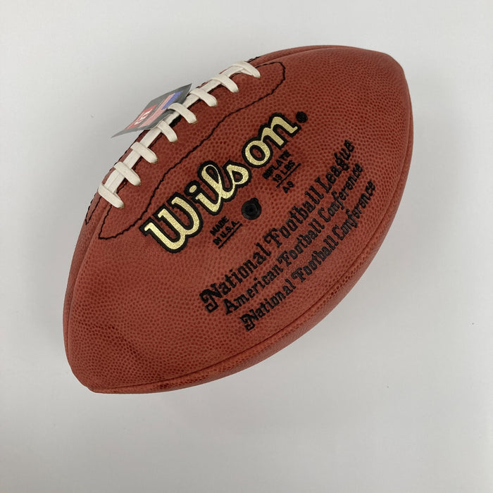 Lawrence Taylor Eric Dickerson 1999 Hall Of Fame Induction Signed Football BAS