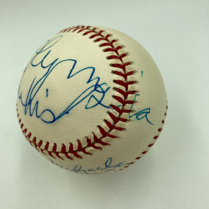 Michael Moriarty & Olympia Dukaki Signed Autographed Baseball Movie Star JSA COA