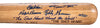 1951 NY Giants & Brooklyn Dodgers Signed Bat Willie Mays Shot Heard 'Round World