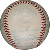 1953 New York Yankees World Series Champs Team Signed Baseball Mickey Mantle JSA