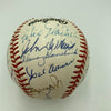 1957 Milwaukee Braves World Series Champs Team Signed Baseball Hank Aaron JSA