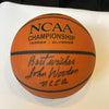 John Wooden "UCLA" Signed Rawlings NCAA Basketball JSA COA