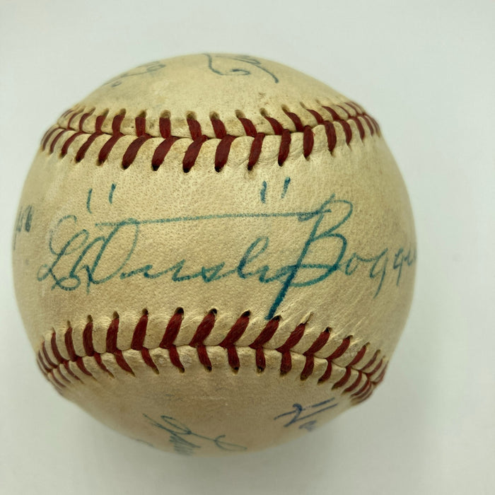 1956 World Series Signed Game Used Baseball Yankees VS. Dodgers MEARS COA