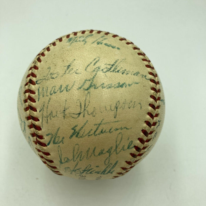 Willie Mays 1955 New York Giants Team Signed National League Baseball JSA COA