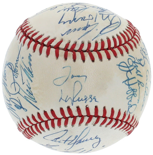 1989 Oakland A's World Series Champs Team Signed Baseball JSA COA