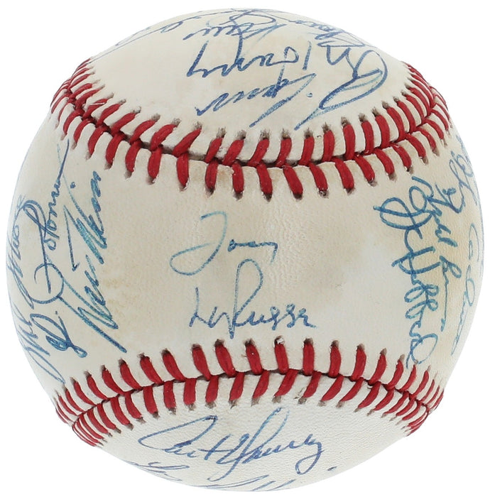 1989 Oakland A's World Series Champs Team Signed Baseball JSA COA