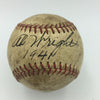 Rare 1941 AB Wright Single Signed Game Used Minor League Baseball JSA COA