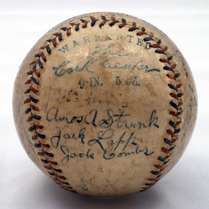 Extraordinary 1914 Philadelphia Athletics A's Team Signed Baseball Beckett COA