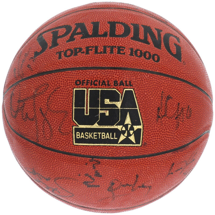 1994 Dream Team II Olympics Team USA Signed Spalding Basketball JSA COA