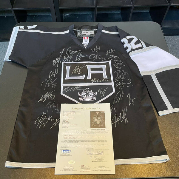 2011-12 Los Angeles Kings Stanley Cups Champs Team Signed Game Jersey JSA COA