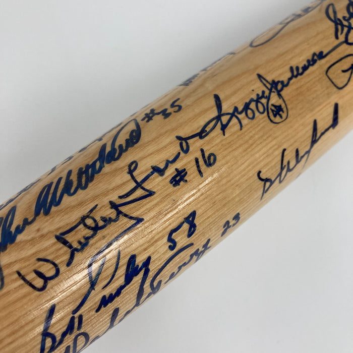 New York Yankees Legends Team Of The Century Multi Signed Baseball Bat JSA COA