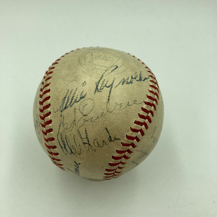 1946 Cleveland Indians Team Signed Official American League Baseball JSA COA