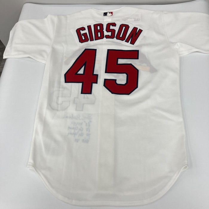 Bob Gibson Signed Inscribed St. Louis Cardinals STAT Jersey JSA COA