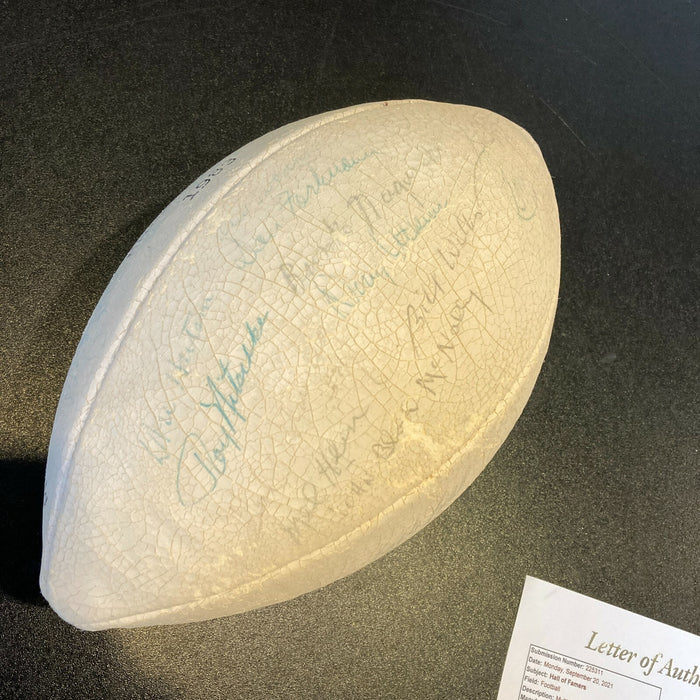 Bronko Nagurski 1983 Hall Of Fame Induction Multi Signed Football 25+ JSA COA