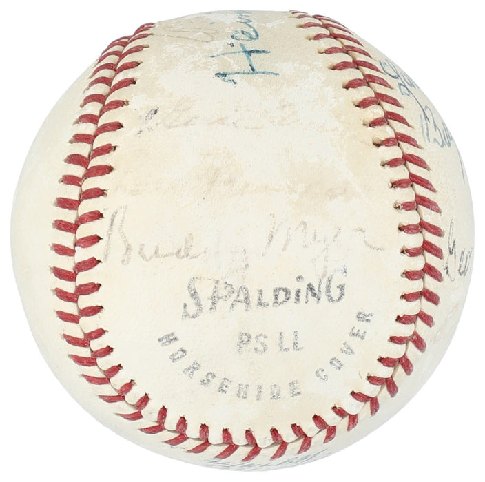 George Sisler Goose Goslin Heinie Zimmerman Zack Wheat Signed Baseball Beckett