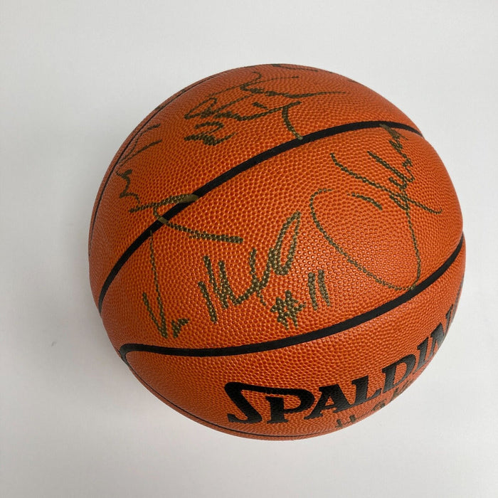 1993-94 Houston Rockets NBA Champs Team Signed Official Game Basketball JSA COA
