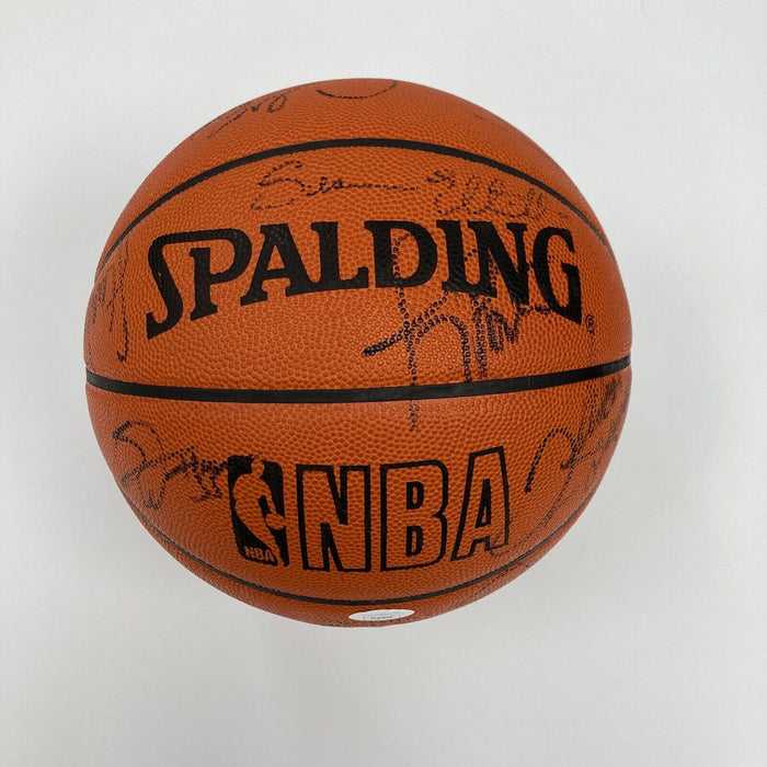 1999 San Antonio Spurs NBA Champs Team Signed Finals Basketball Tim Duncan JSA