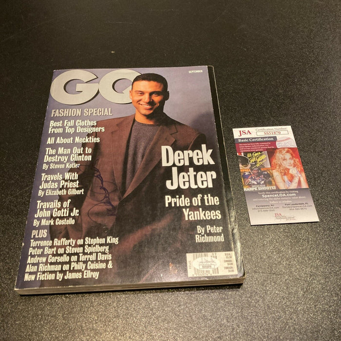Derek Jeter Signed Autographed 1998 GQ Magazine New York Yankees JSA COA
