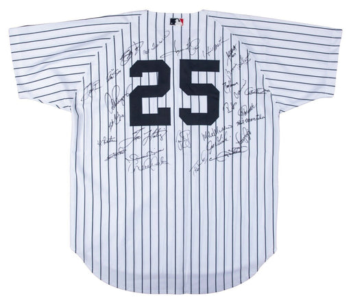 2005 New York Yankees Team Signed Jersey Derek Jeter Mariano Rivera JSA COA