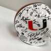 1998 Miami Hurricane Team Signed Game Issued Helmet 41 Sigs PSA DNA COA