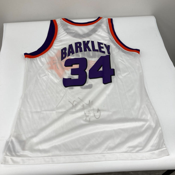 Charles Barkley Signed 1990's Authentic Phoenix Suns Champion Jersey JSA COA