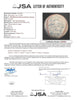 Beautiful 1956 Milwaukee Braves Team Signed NL Giles Baseball Hank Aaron JSA COA