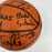 1987-88 Portland Trail Blazers Team Signed Game Used Spalding Basketball JSA COA