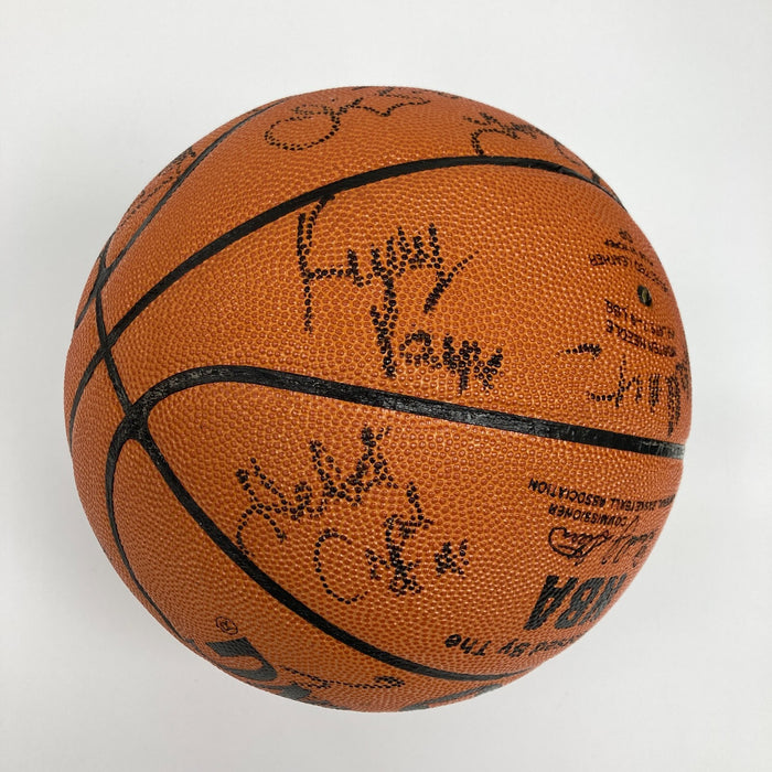 1985-86 Louisville Cardinals NCAA Champs Team Signed Basketball JSA COA